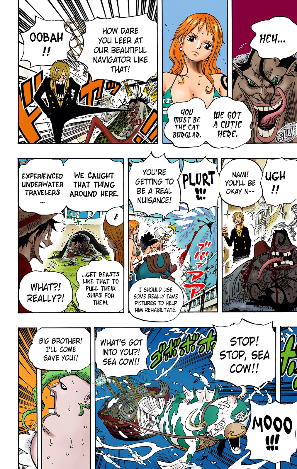 Read One Piece (Colored) chapter 604 image 9 on Lezhin