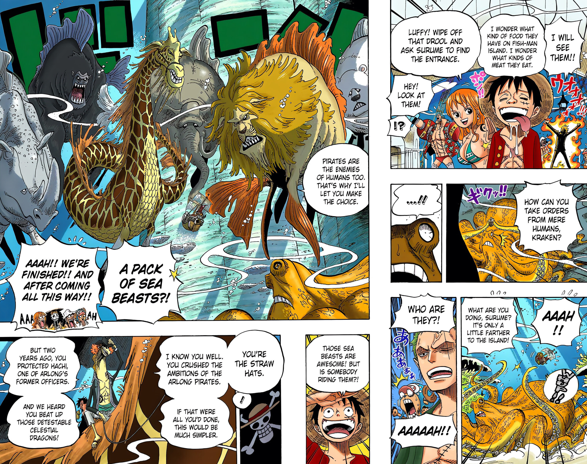 Read One Piece (Colored) chapter 607 image 10 on Lezhin