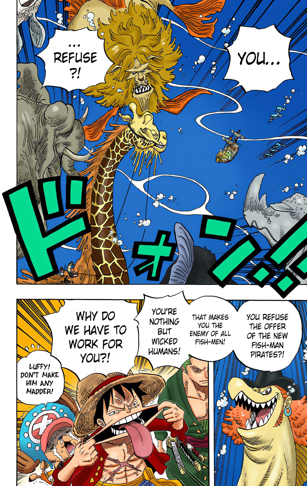 Read One Piece (Colored) chapter 608 image 1 on Lezhin
