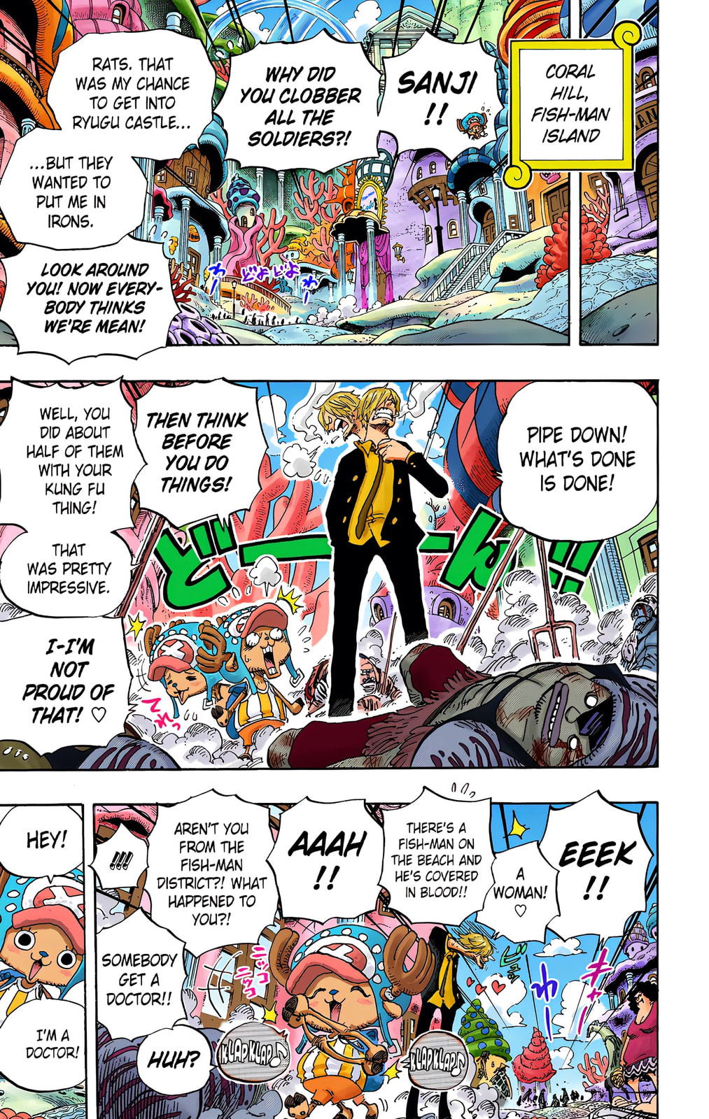 Read One Piece (Colored) chapter 615 image 4 on Lezhin