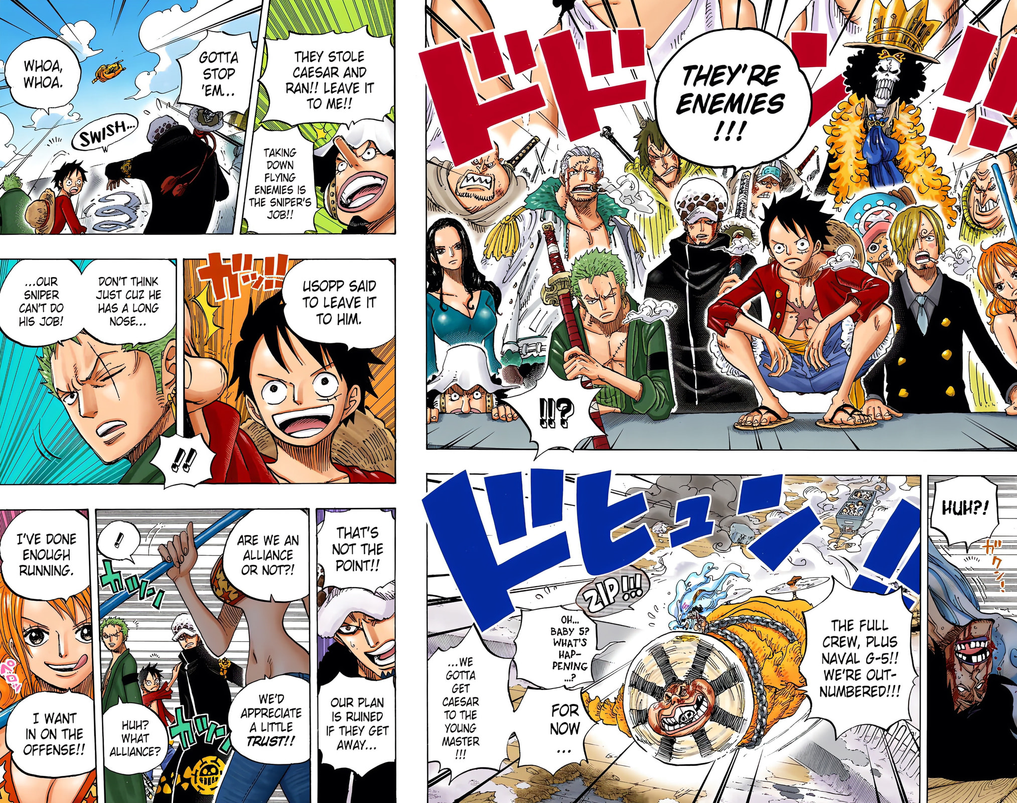 Read One Piece (Colored) chapter 695 image 8 on Lezhin