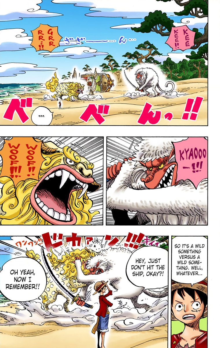Read One Piece (Colored) chapter 911 image 2 on Lezhin