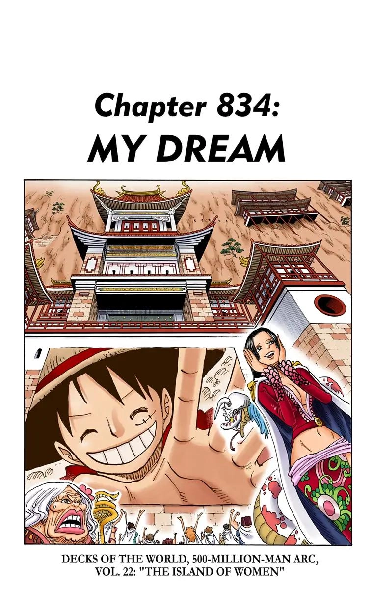 One Piece (Official Colored) Chapter 834 page 1 - 