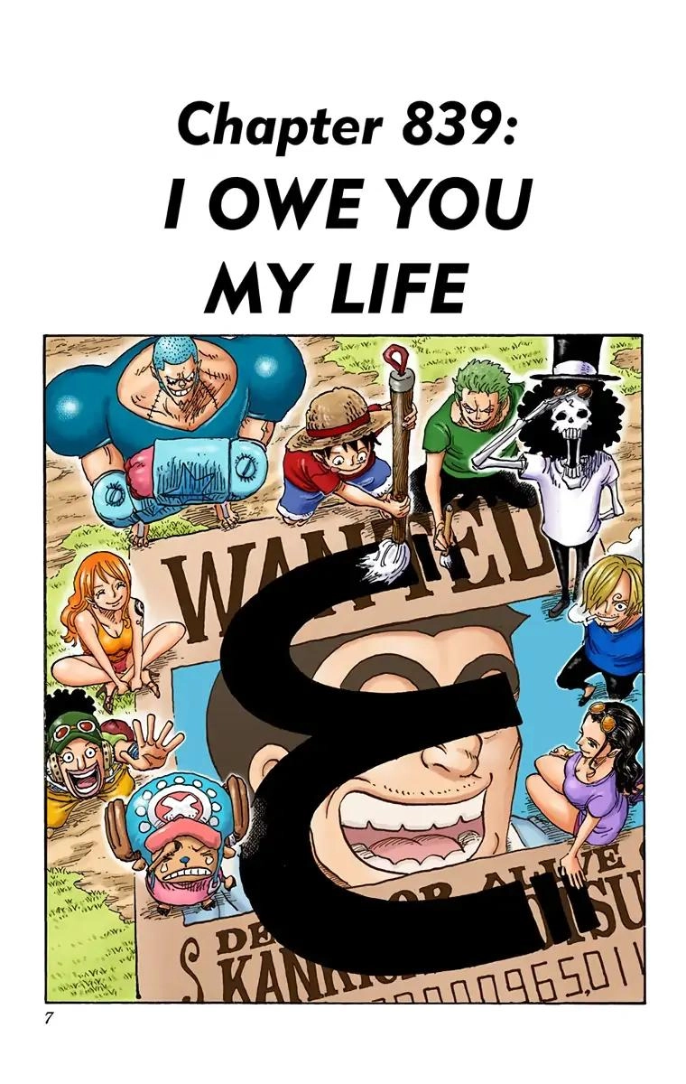 One Piece (Official Colored) Chapter 839 page 6 - 