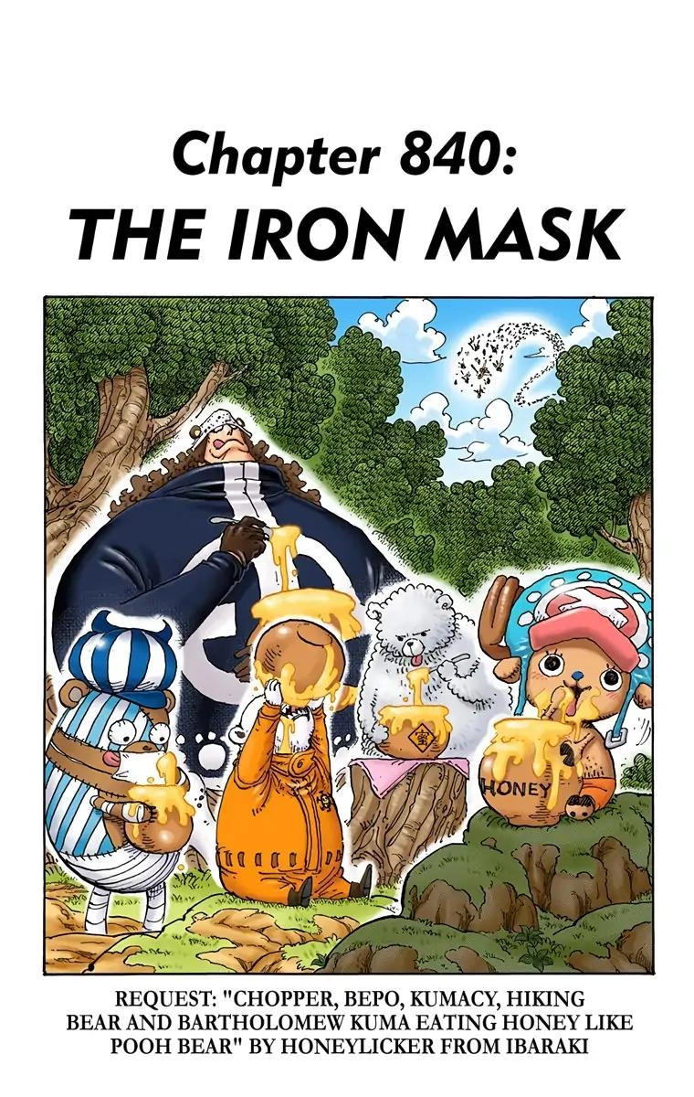 One Piece (Official Colored) Chapter 840 page 1 - 