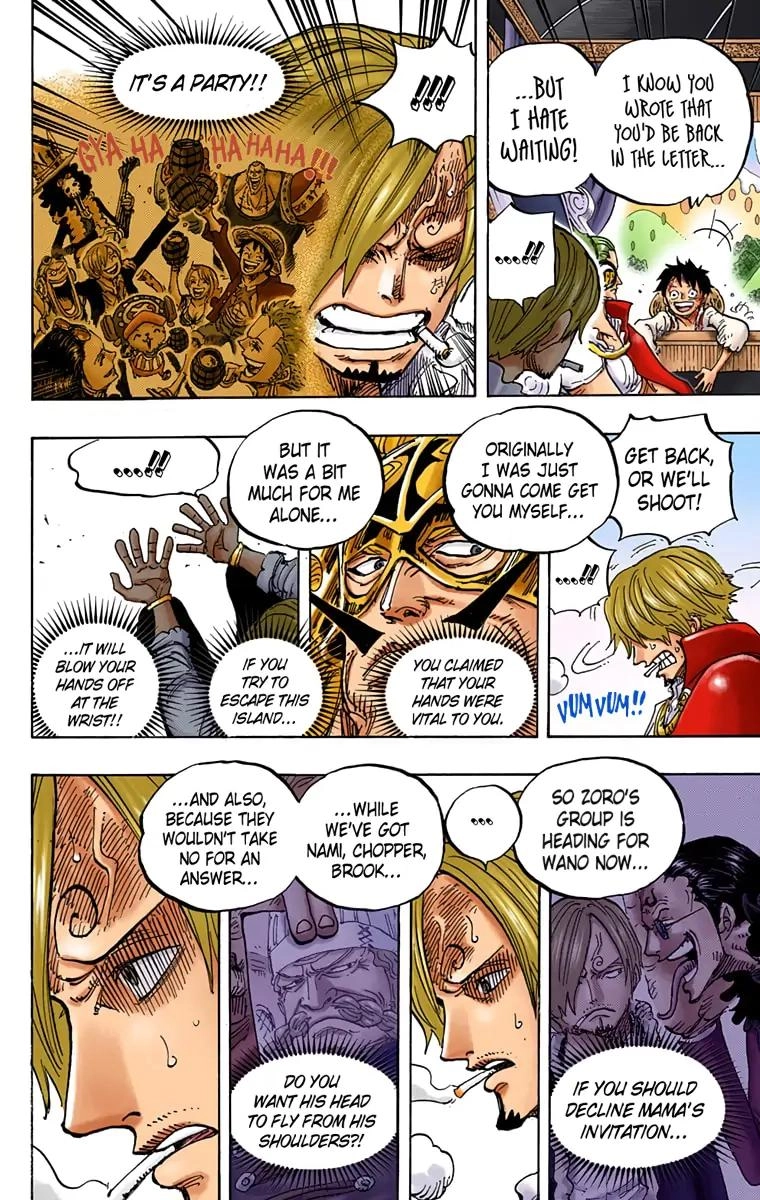 One Piece (Official Colored) Chapter 843 page 15 - 