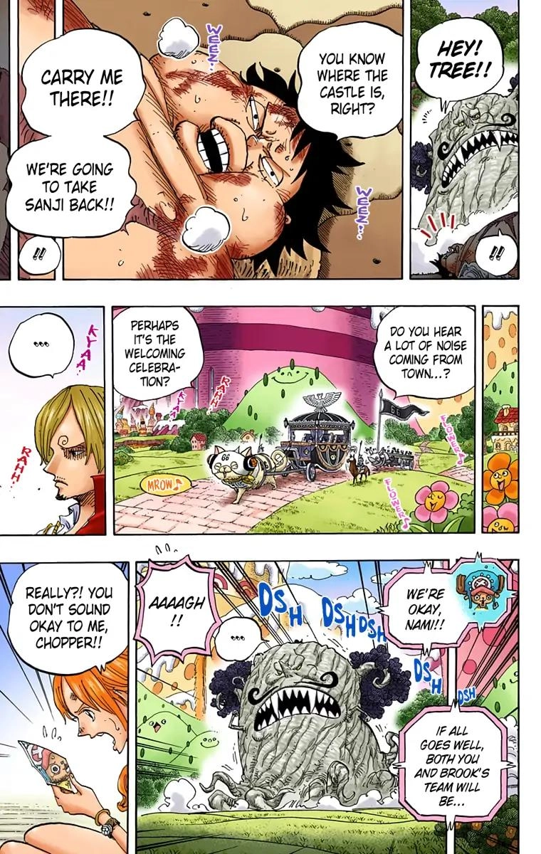 One Piece (Official Colored) Chapter 843 page 10 - 