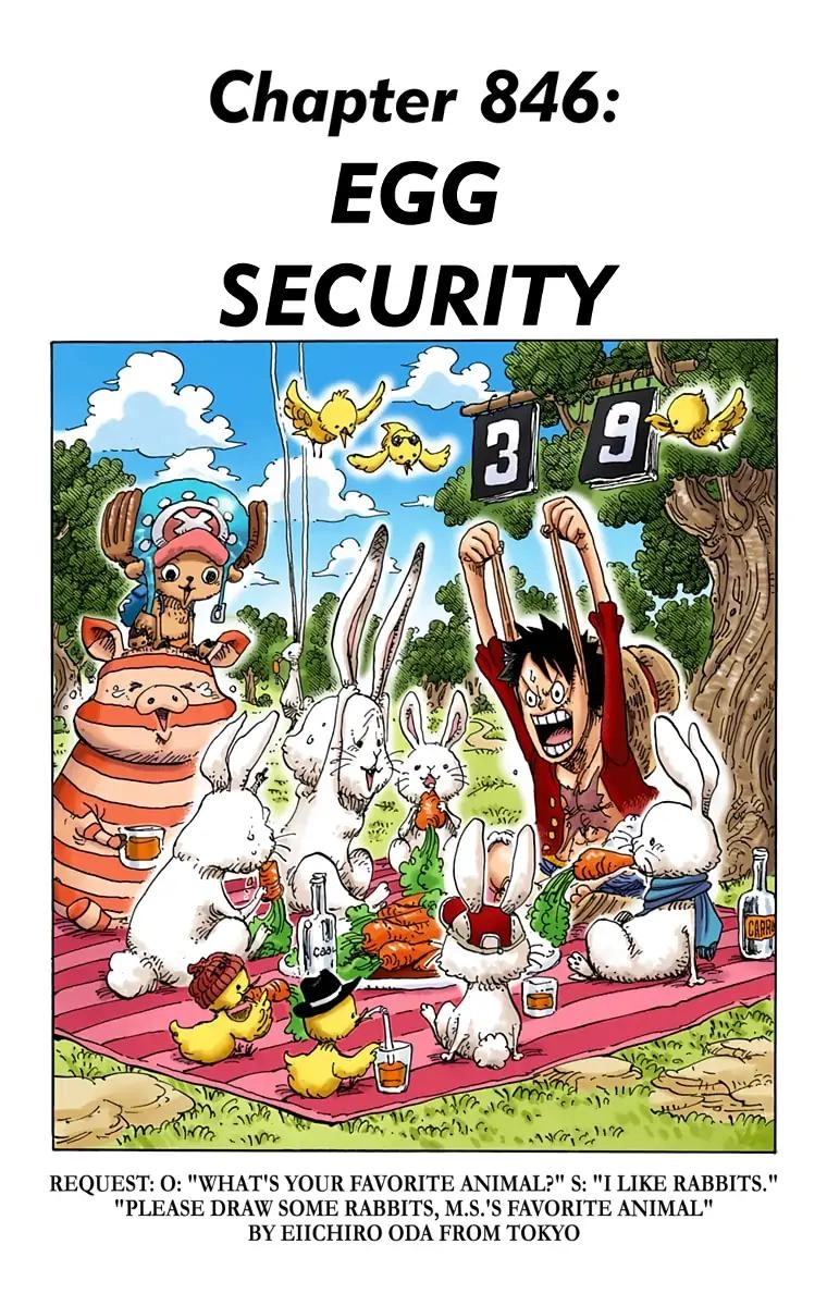 One Piece (Official Colored) Chapter 846 page 1 - 