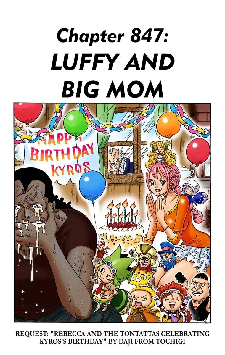 One Piece (Official Colored) Chapter 847 page 1 - 
