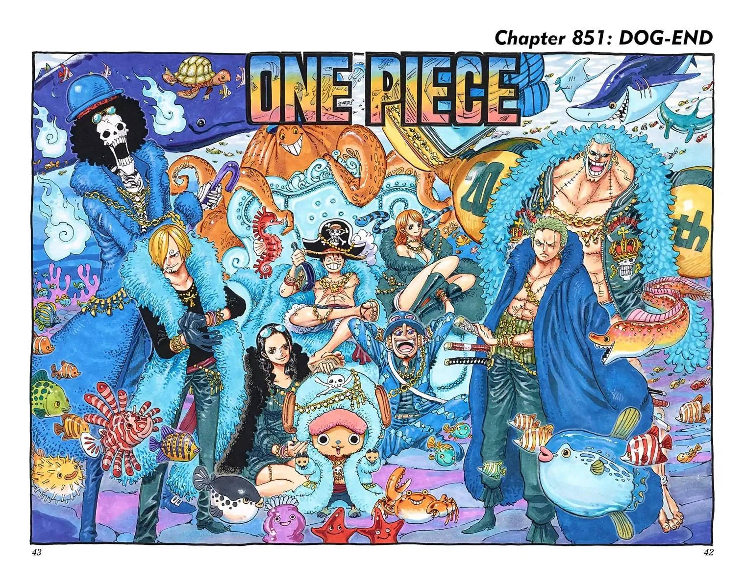 One Piece (Official Colored) Chapter 851 page 1 - 