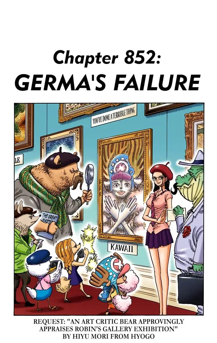 One Piece (Official Colored) Chapter 852 page 1 - 