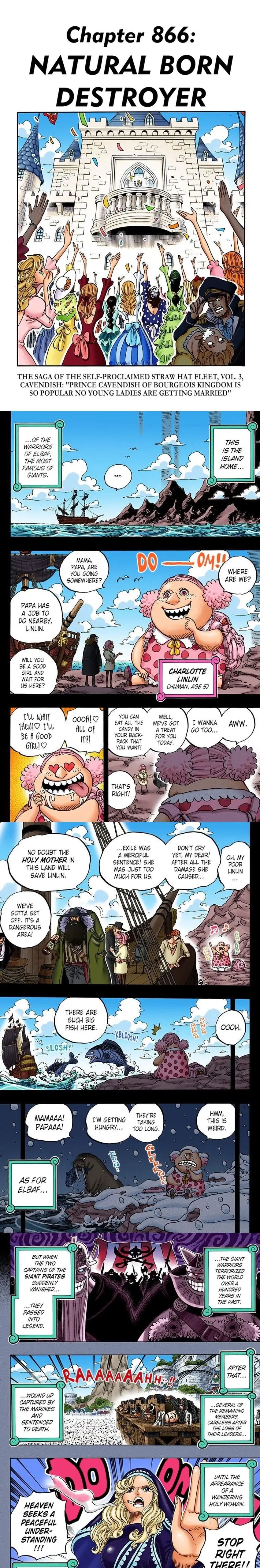 One Piece (Official Colored) Chapter 866 page 1 - 