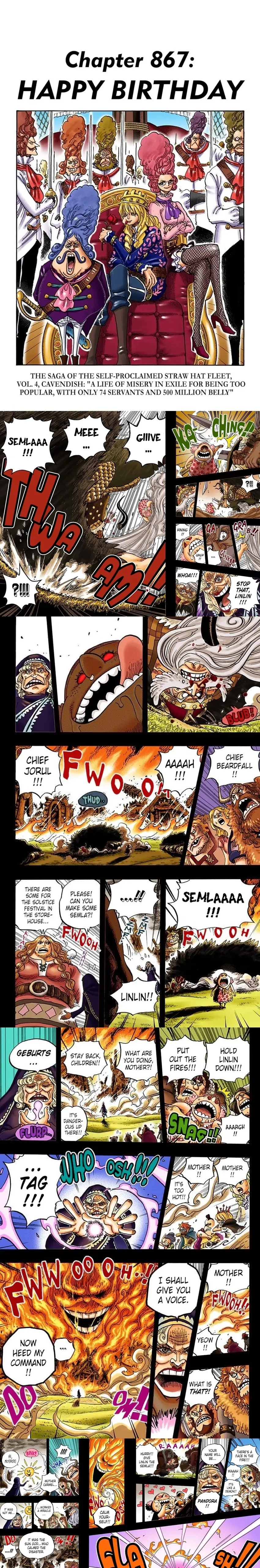One Piece (Official Colored) Chapter 867 page 1 - 