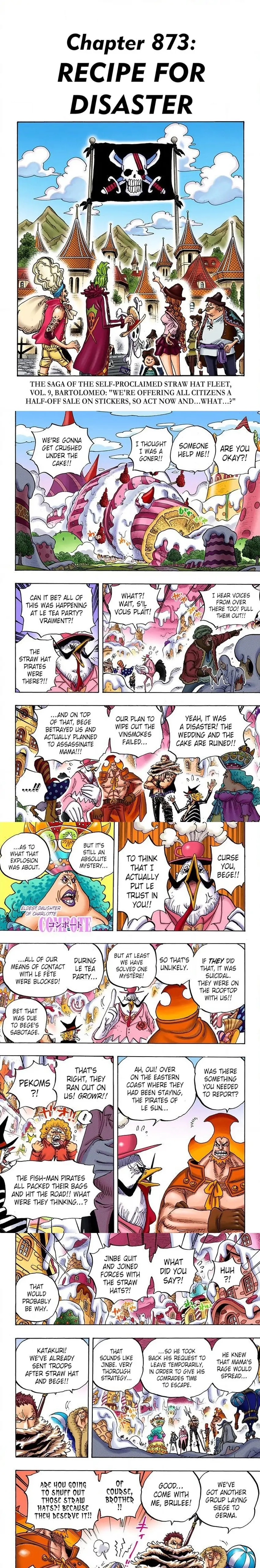 One Piece (Official Colored) Chapter 873 page 1 - 