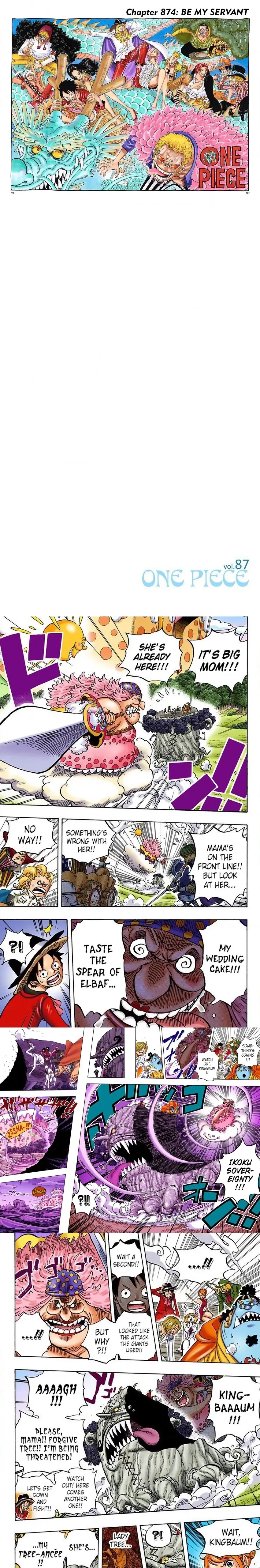 One Piece (Official Colored) Chapter 874 page 1 - 
