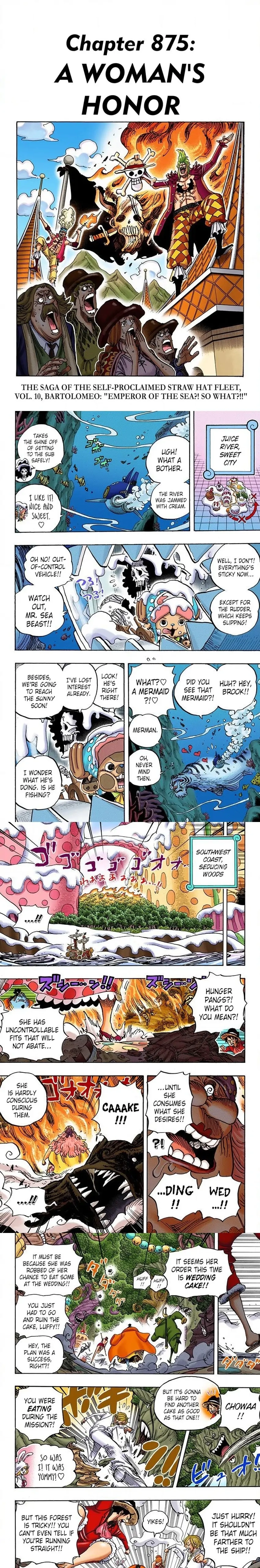 One Piece (Official Colored) Chapter 875 page 1 - 