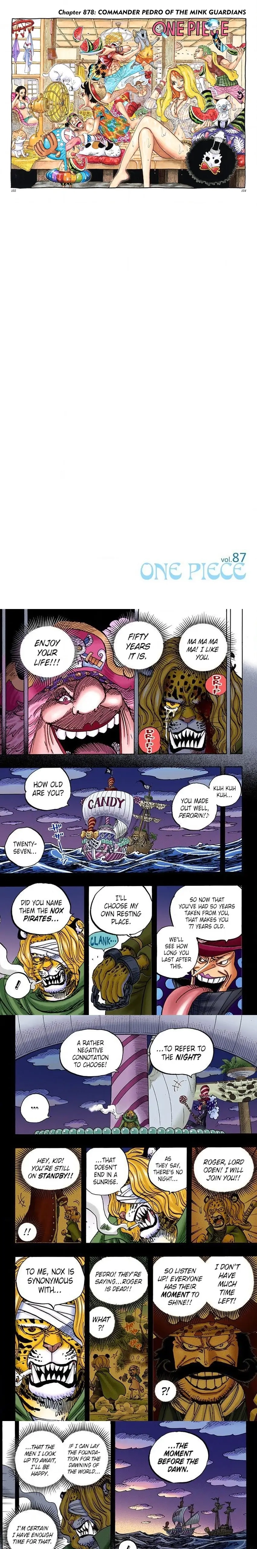 One Piece (Official Colored) Chapter 878 page 1 - 