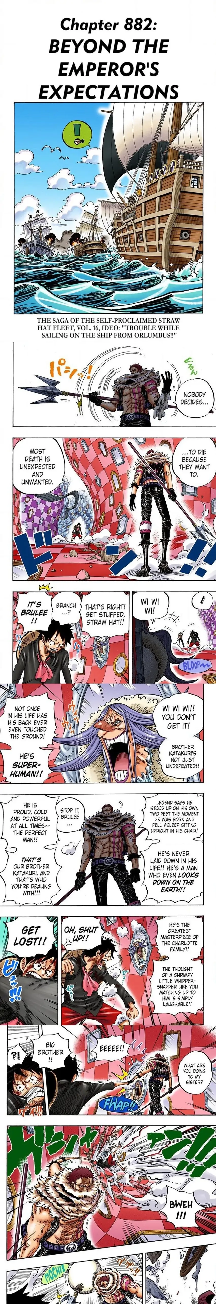 One Piece (Official Colored) Chapter 882 page 1 - 