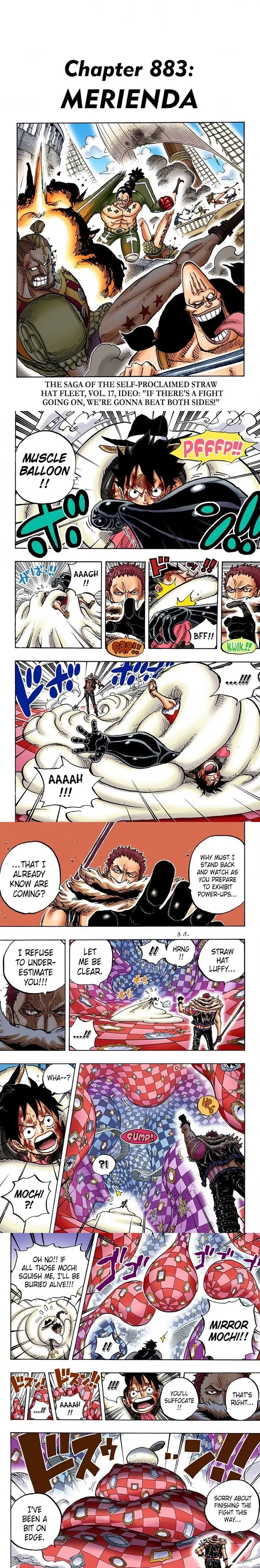 One Piece (Official Colored) Chapter 883 page 1 - 