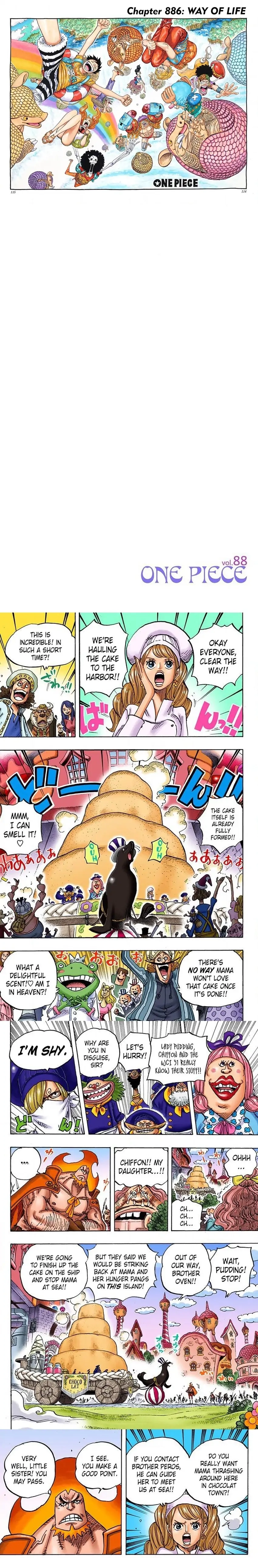 One Piece (Official Colored) Chapter 886 page 1 - 