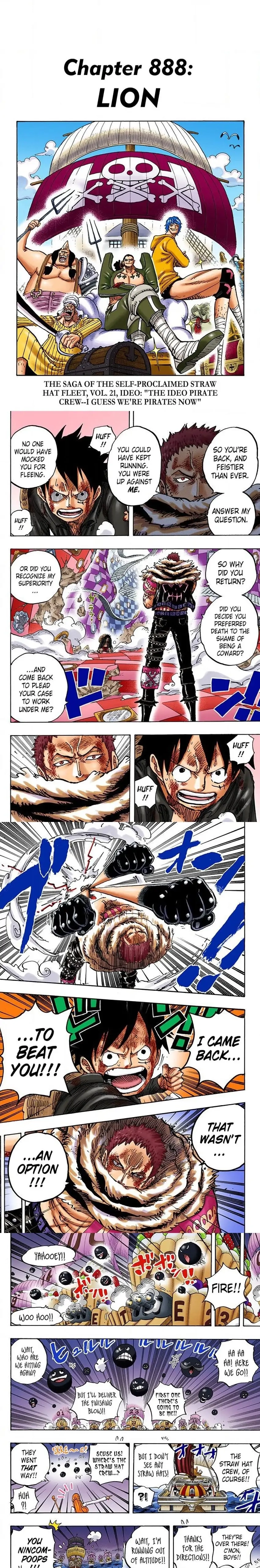 One Piece (Official Colored) Chapter 888 page 1 - 