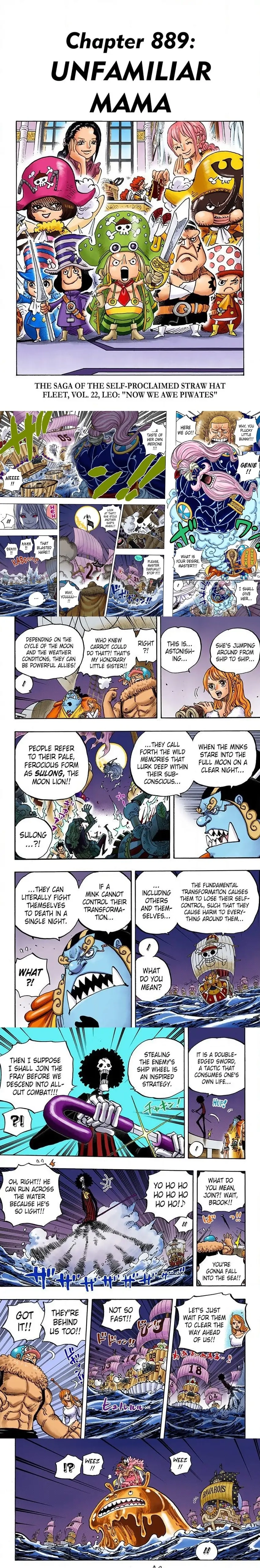 One Piece (Official Colored) Chapter 889 page 1 - 