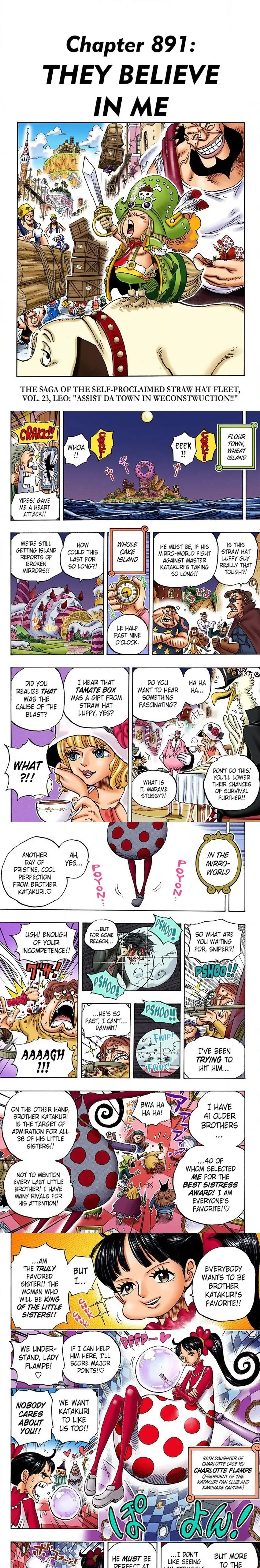 One Piece (Official Colored) Chapter 891 page 1 - 