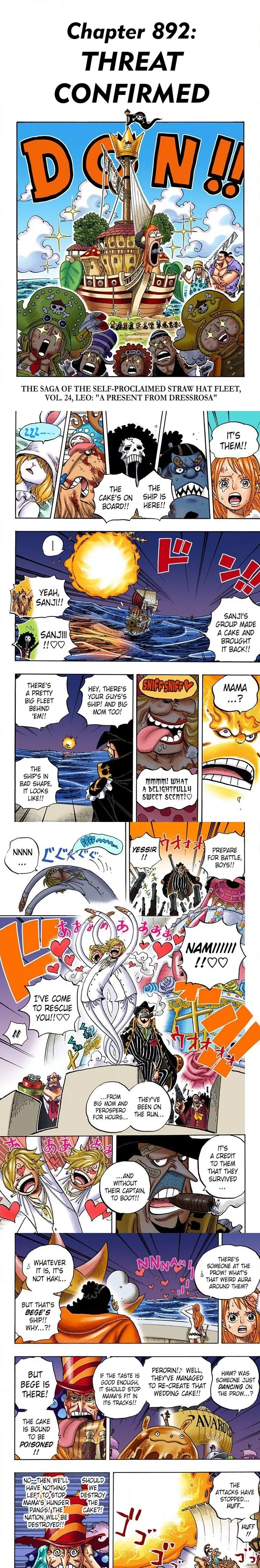 One Piece (Official Colored) Chapter 892 page 1 - 