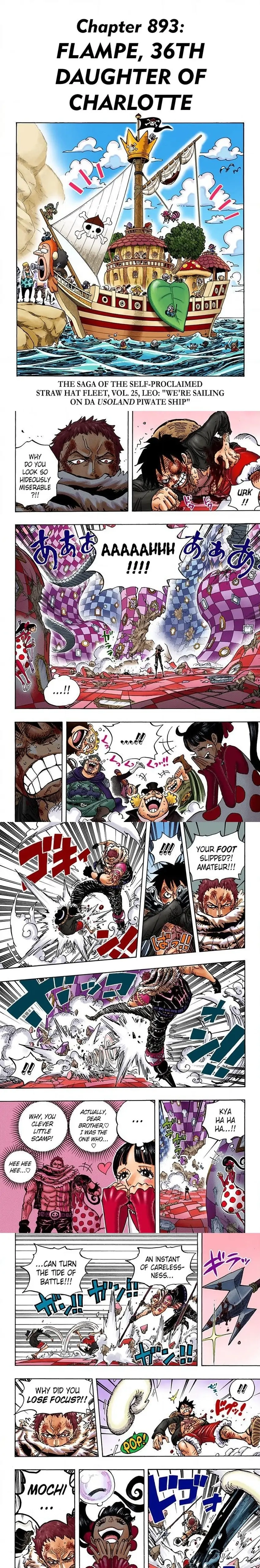 One Piece (Official Colored) Chapter 893 page 1 - 