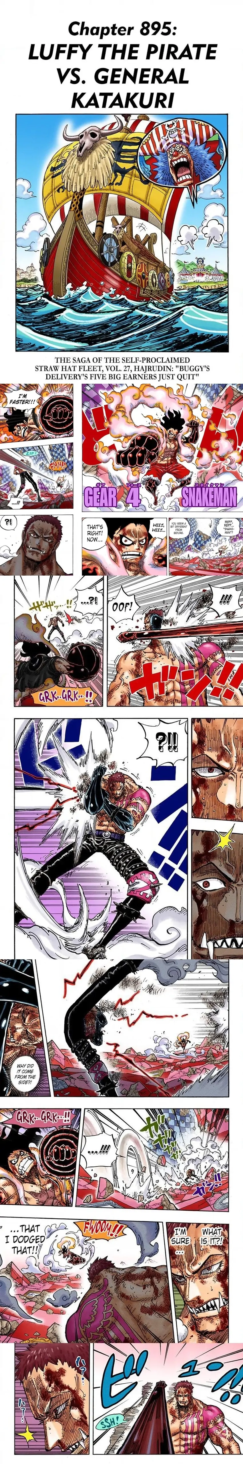 One Piece (Official Colored) Chapter 895 page 1 - 