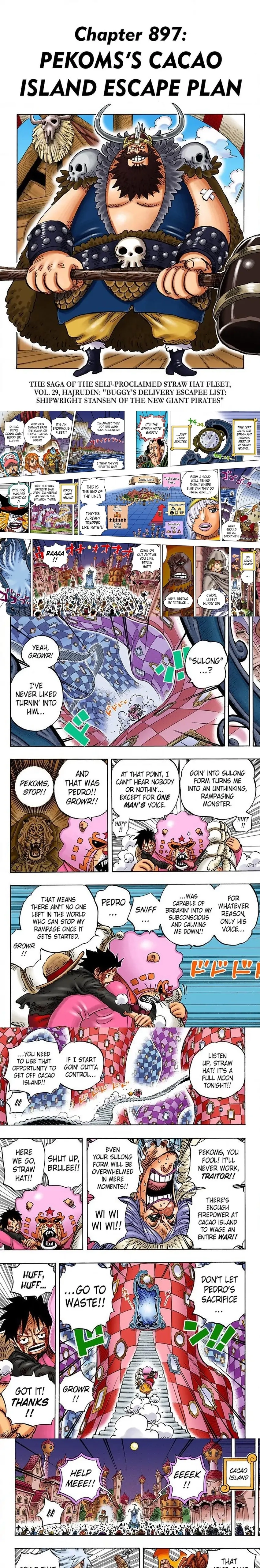 One Piece (Official Colored) Chapter 897 page 1 - 