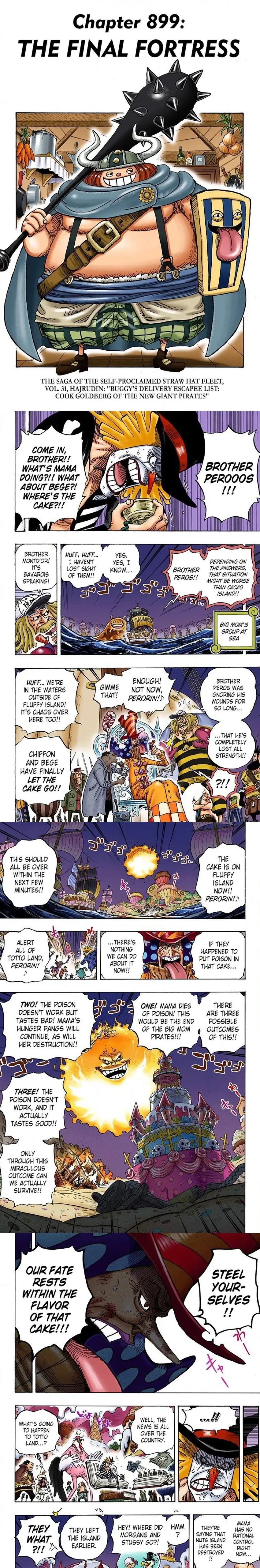 One Piece (Official Colored) Chapter 899 page 1 - 