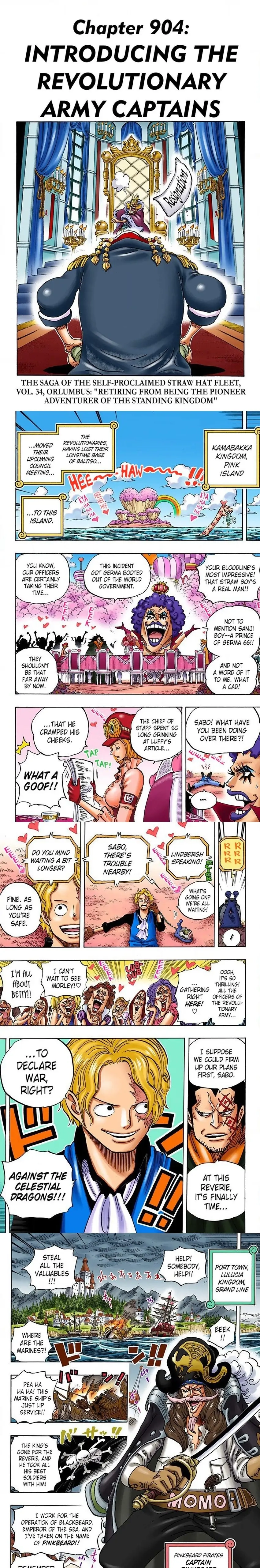 One Piece (Official Colored) Chapter 904 page 1 - 