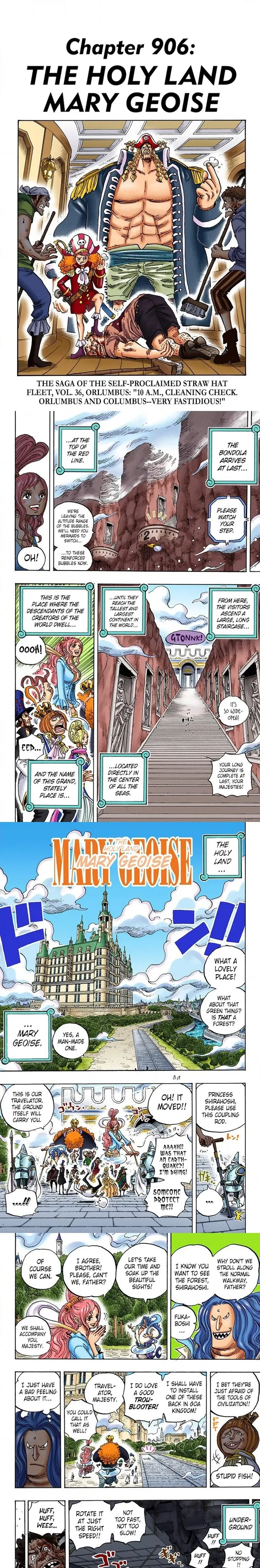 One Piece (Official Colored) Chapter 906 page 1 - 
