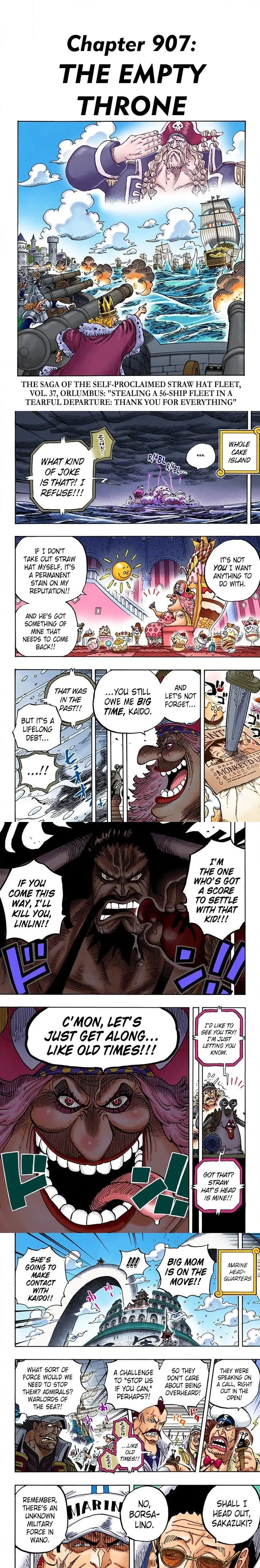 One Piece (Official Colored) Chapter 907 page 1 - 
