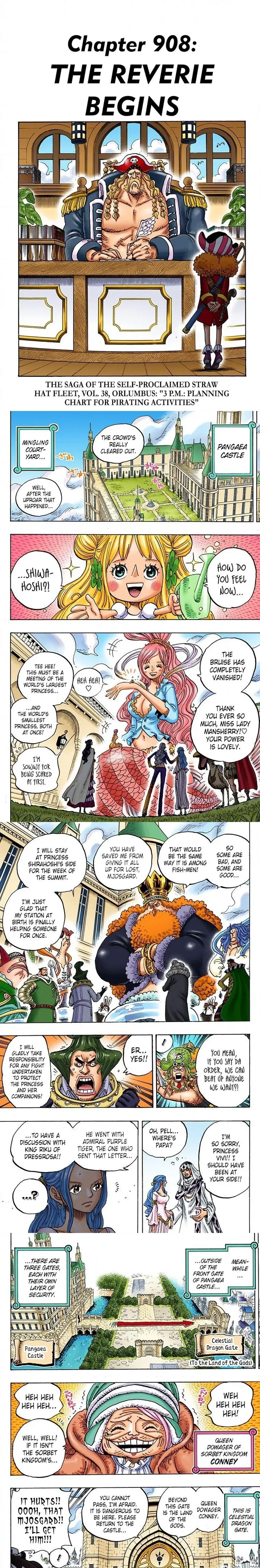 One Piece (Official Colored) Chapter 908 page 1 - 