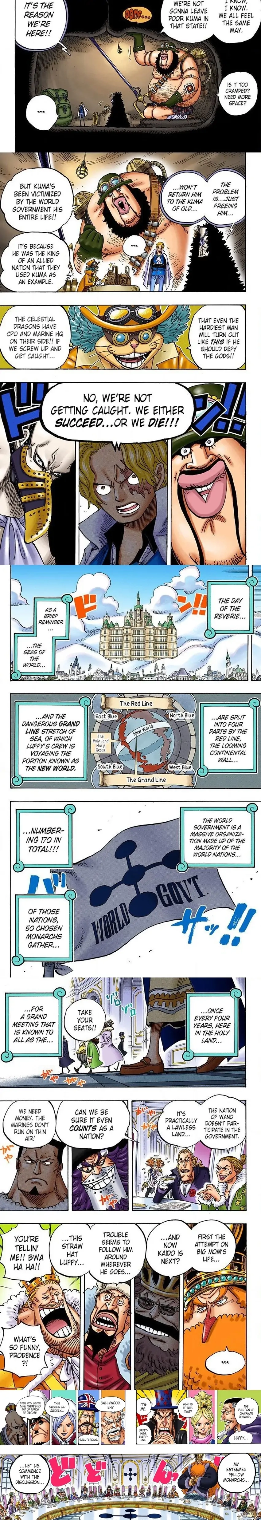 One Piece (Official Colored) Chapter 908 page 3 - 