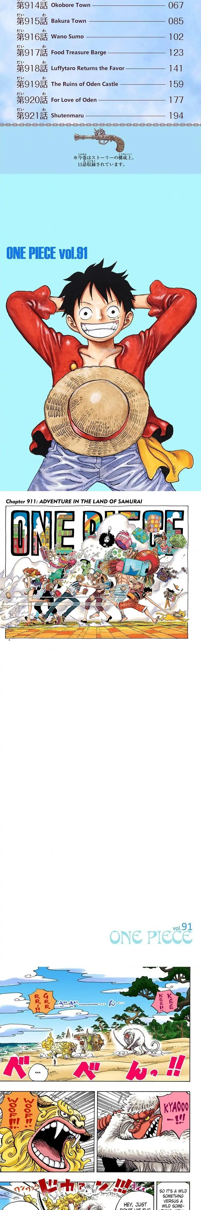 One Piece (Official Colored) Chapter 911 page 2 - 