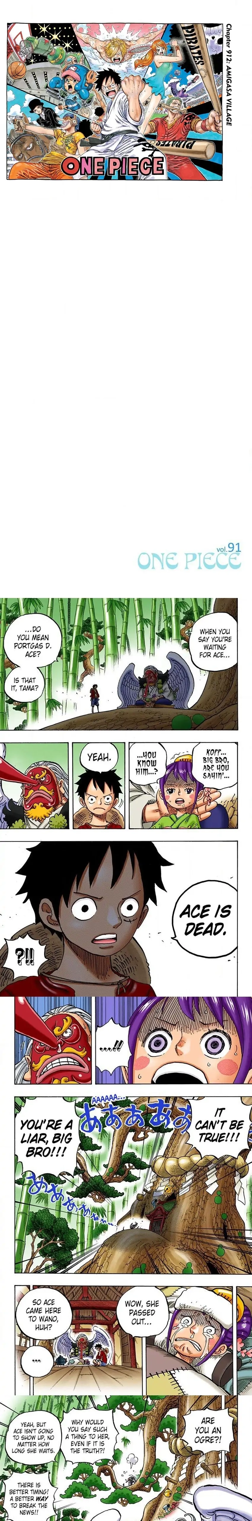 One Piece (Official Colored) Chapter 912 page 1 - 