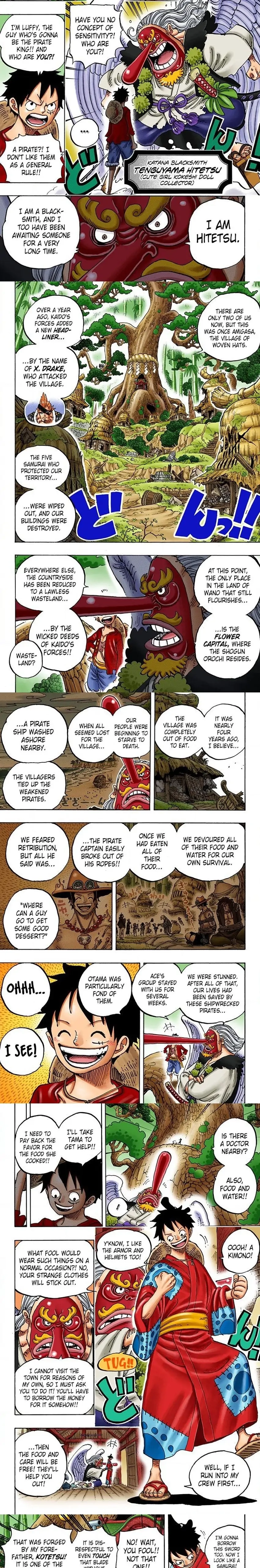 One Piece (Official Colored) Chapter 912 page 2 - 