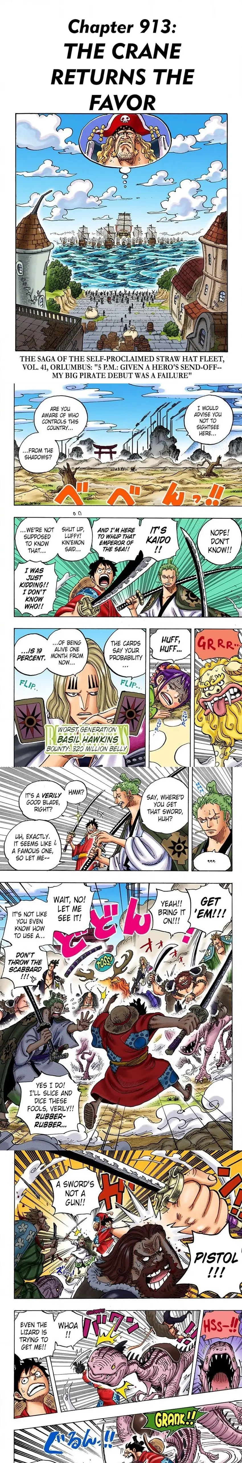 One Piece (Official Colored) Chapter 913 page 1 - 