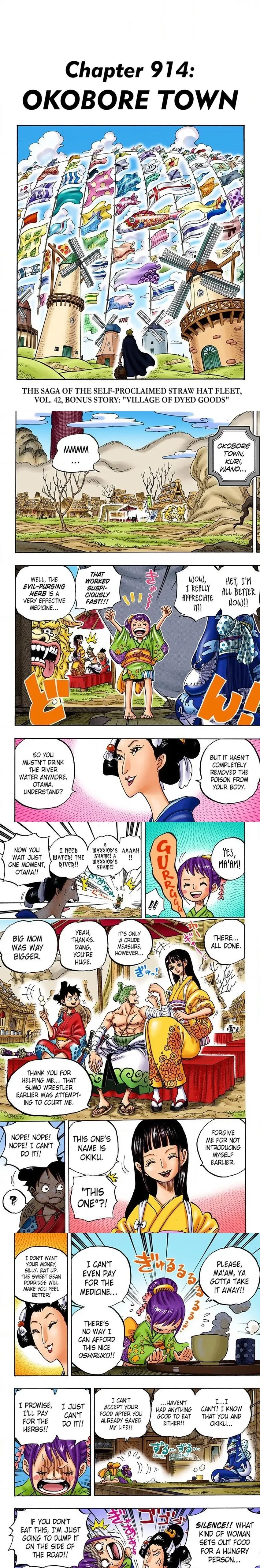 One Piece (Official Colored) Chapter 914 page 1 - 