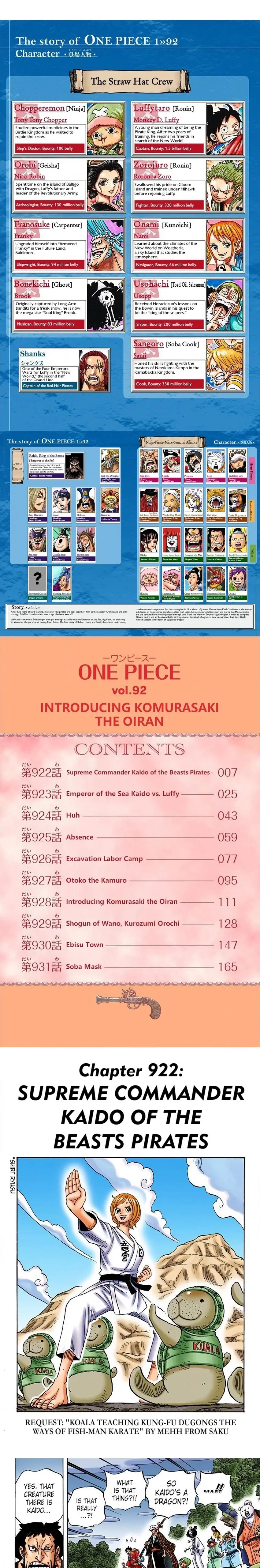 One Piece (Official Colored) Chapter 922 page 2 - 