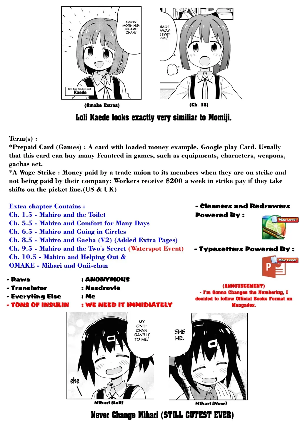 ONIMAI: I'm Now Your Sister! Chapter 10.05 page 12 - 