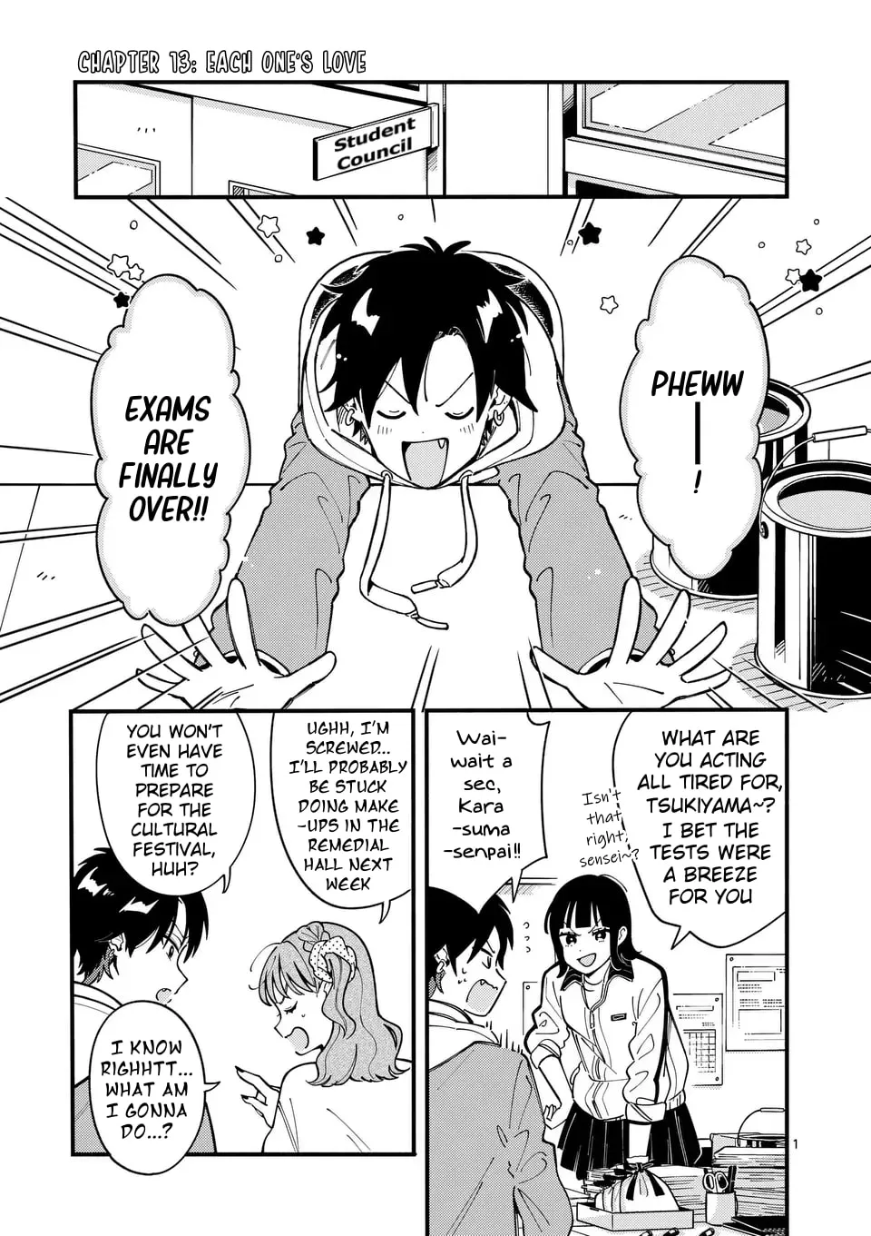 Ookami wa Tsuki ni Koi wo Suru Chapter 13 page 1 - 