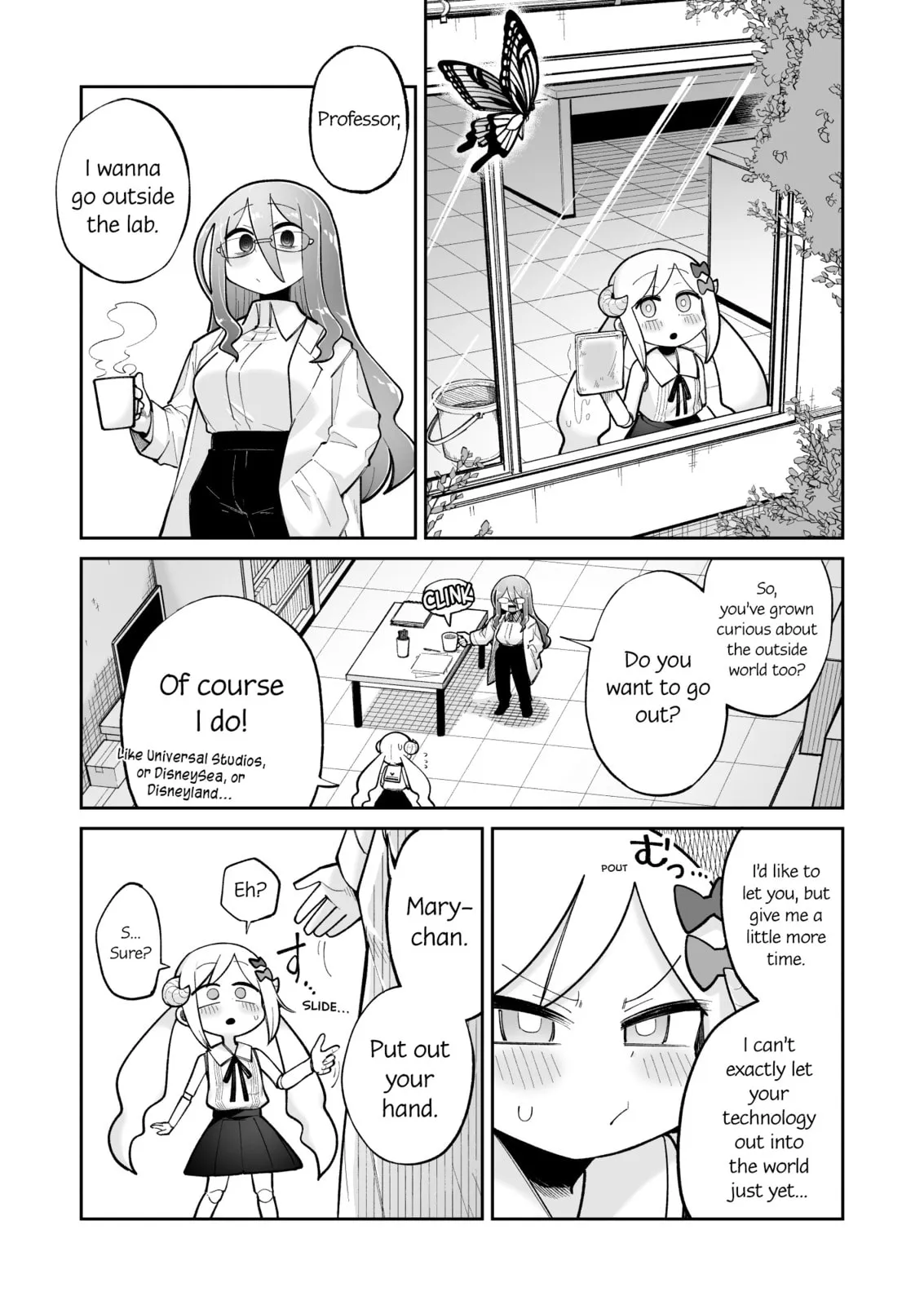 Osana Robot to Abunai Hakase Chapter 13 page 1 - 