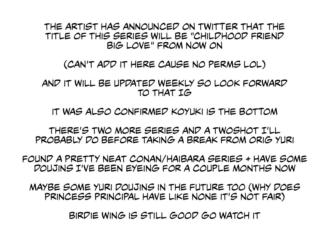 Read Osananajimi BIGLOVE chapter 10.5 image 1 on Lezhin