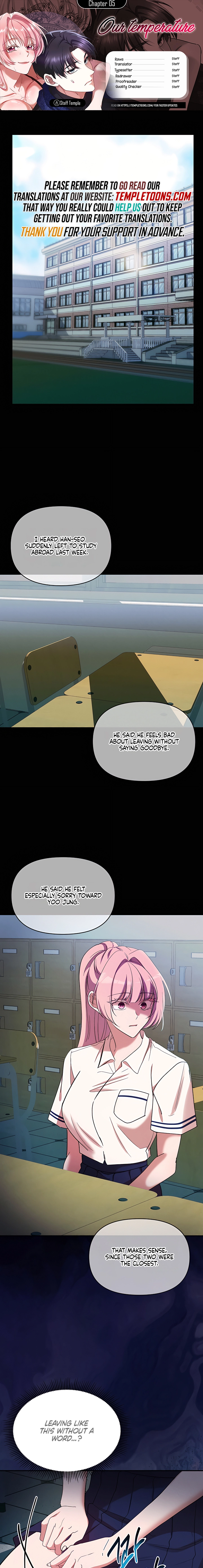 Read Our Temperature! chapter 5 image 0 on Lezhin