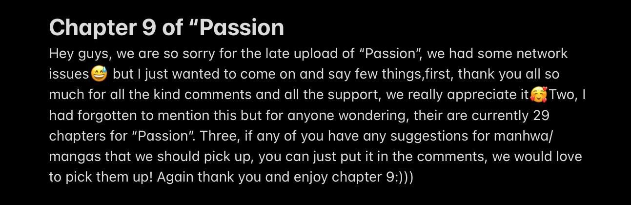 Read PASSION chapter 9 image 0 on Lezhin
