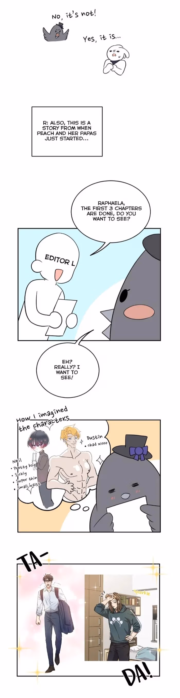 Read Peach and Her Papas chapter 0 image 4 on Lezhin